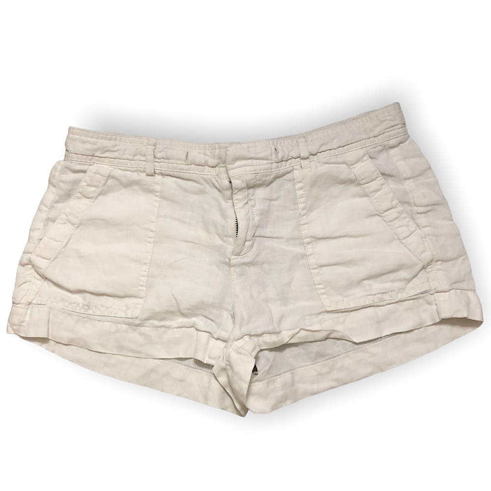 Gap linen shorts 0 petite White Cream summers beach